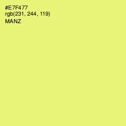 #E7F477 - Manz Color Image