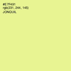 #E7F491 - Jonquil Color Image