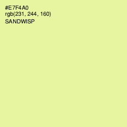 #E7F4A0 - Sandwisp Color Image