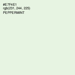 #E7F4E1 - Peppermint Color Image