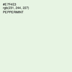 #E7F4E3 - Peppermint Color Image
