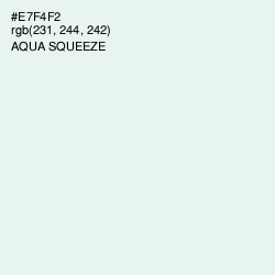 #E7F4F2 - Aqua Squeeze Color Image