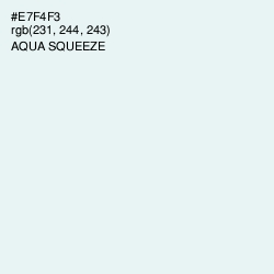 #E7F4F3 - Aqua Squeeze Color Image
