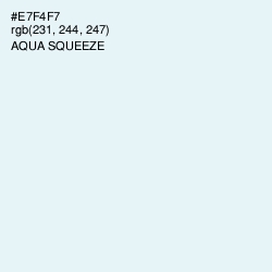 #E7F4F7 - Aqua Squeeze Color Image