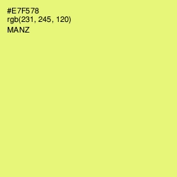 #E7F578 - Manz Color Image