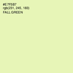 #E7F5B7 - Fall Green Color Image