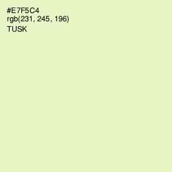 #E7F5C4 - Tusk Color Image