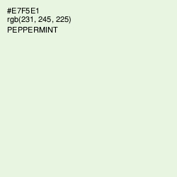 #E7F5E1 - Peppermint Color Image