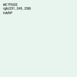 #E7F5EE - Harp Color Image