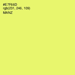 #E7F66D - Manz Color Image