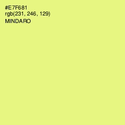 #E7F681 - Mindaro Color Image