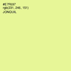 #E7F697 - Jonquil Color Image