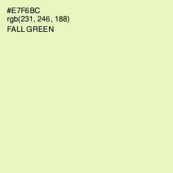 #E7F6BC - Fall Green Color Image