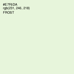 #E7F6DA - Frost Color Image