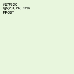 #E7F6DC - Frost Color Image