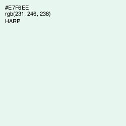 #E7F6EE - Harp Color Image