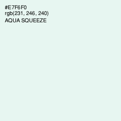 #E7F6F0 - Aqua Squeeze Color Image