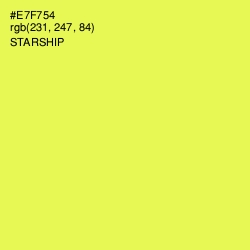 #E7F754 - Starship Color Image