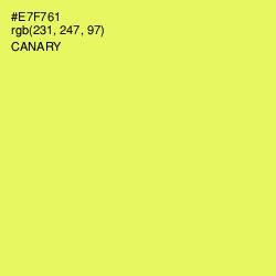 #E7F761 - Canary Color Image