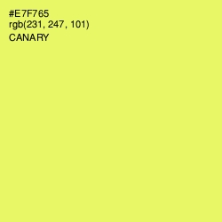 #E7F765 - Canary Color Image