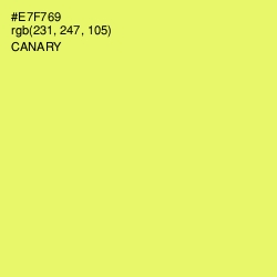 #E7F769 - Canary Color Image