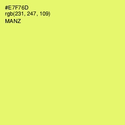 #E7F76D - Manz Color Image