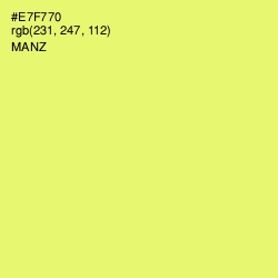 #E7F770 - Manz Color Image