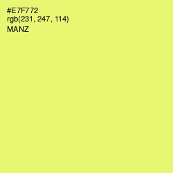 #E7F772 - Manz Color Image