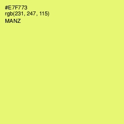 #E7F773 - Manz Color Image