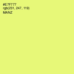 #E7F777 - Manz Color Image