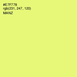 #E7F778 - Manz Color Image