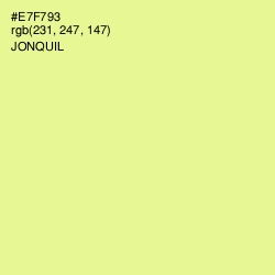#E7F793 - Jonquil Color Image
