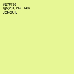 #E7F795 - Jonquil Color Image