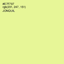 #E7F797 - Jonquil Color Image