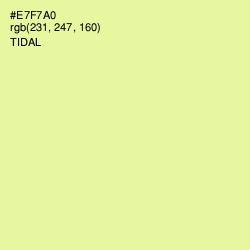 #E7F7A0 - Tidal Color Image