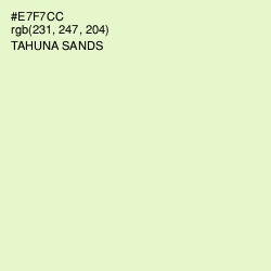 #E7F7CC - Tahuna Sands Color Image