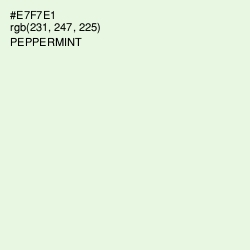 #E7F7E1 - Peppermint Color Image