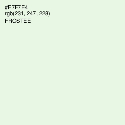 #E7F7E4 - Frostee Color Image