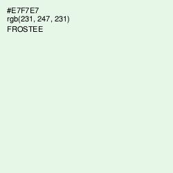 #E7F7E7 - Frostee Color Image