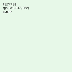 #E7F7E8 - Harp Color Image