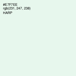 #E7F7EE - Harp Color Image