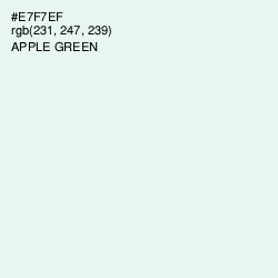 #E7F7EF - Apple Green Color Image
