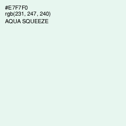 #E7F7F0 - Aqua Squeeze Color Image