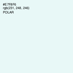 #E7F8F6 - Polar Color Image