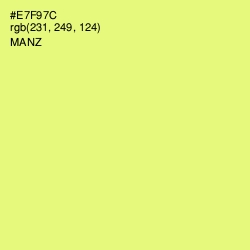 #E7F97C - Manz Color Image