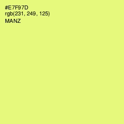 #E7F97D - Manz Color Image