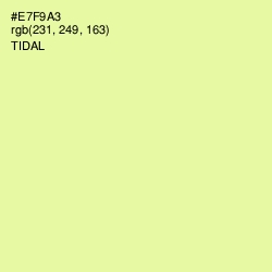 #E7F9A3 - Tidal Color Image