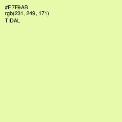 #E7F9AB - Tidal Color Image