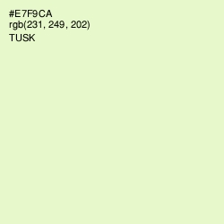 #E7F9CA - Tusk Color Image