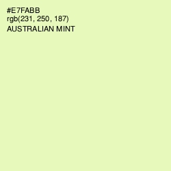 #E7FABB - Australian Mint Color Image